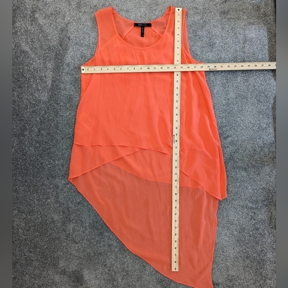 BCBGMAXAZRIA sleeveless silk tunic top blouse size Medium - Picture 7 of 10